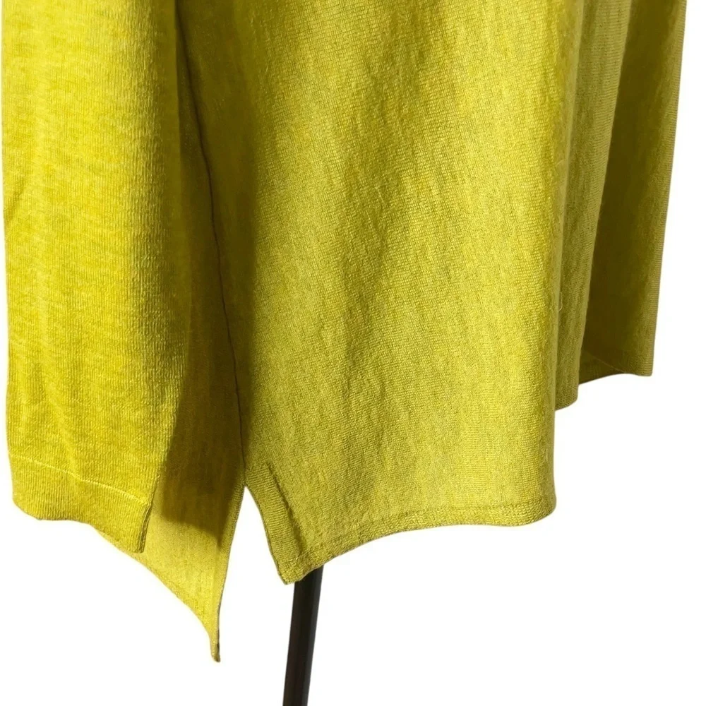 Eileen Fisher Fine Tencel Alpaca Scoop Neck Sweater Tunic Top Fern PP/PTP 2P-4P